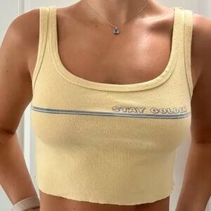 Billabong Stay Golden Crop Tank Top